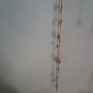 Gold long necklace